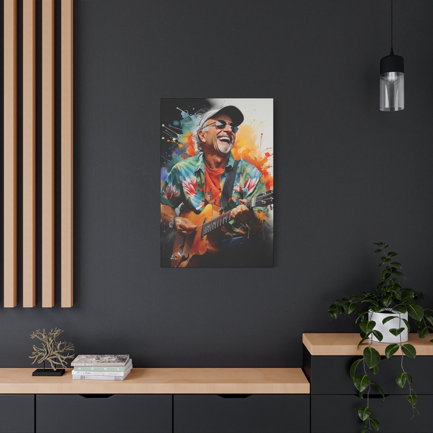 Jimmy Buffett Stretched Canvas Print