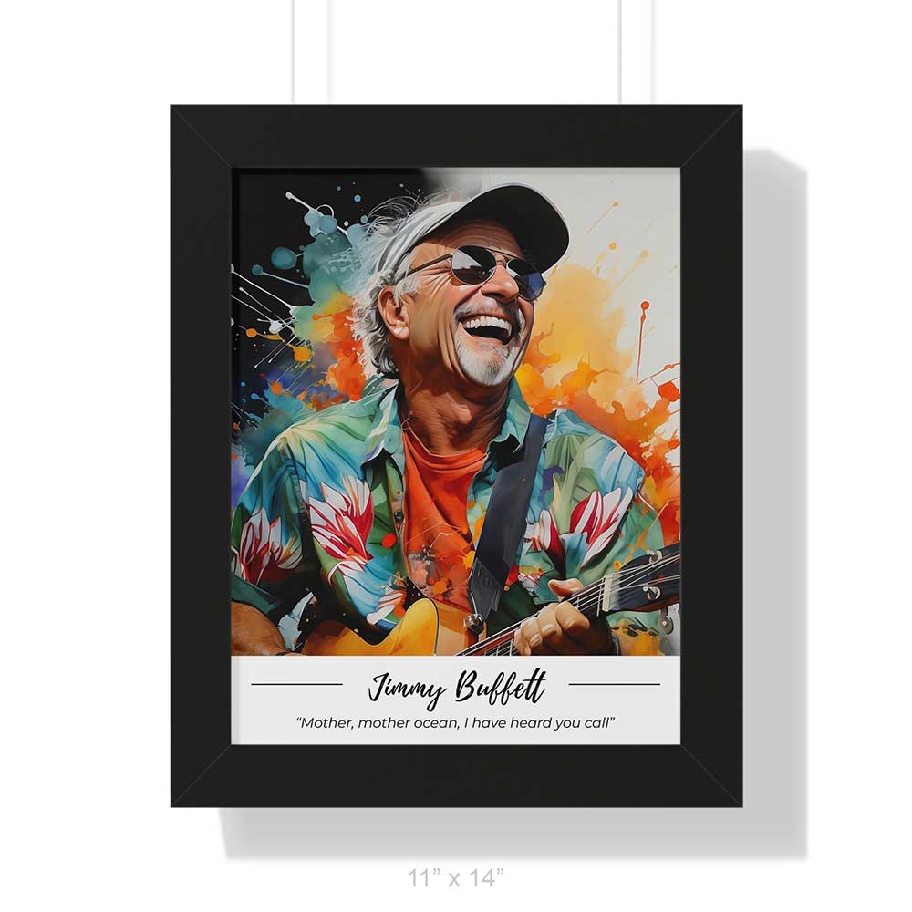 Jimmy Buffett Framed Archival Print