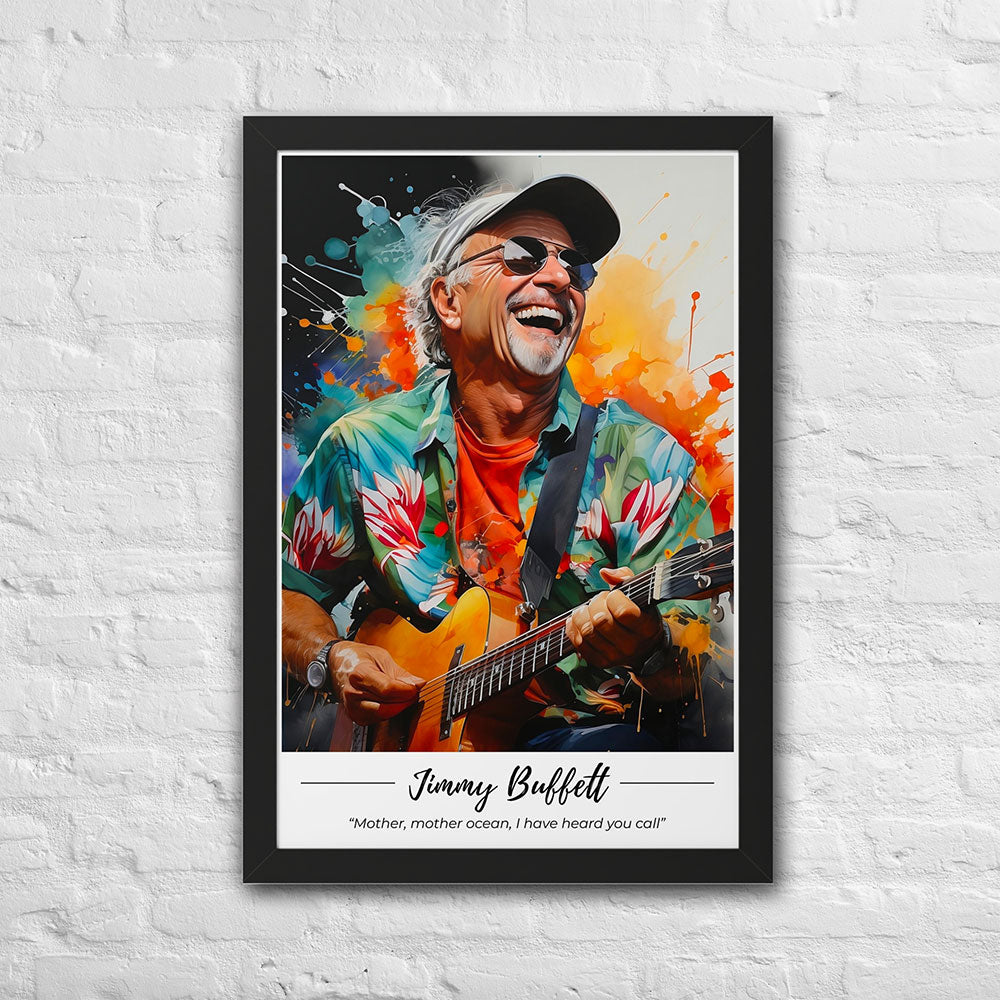 Jimmy Buffett Framed Archival Print