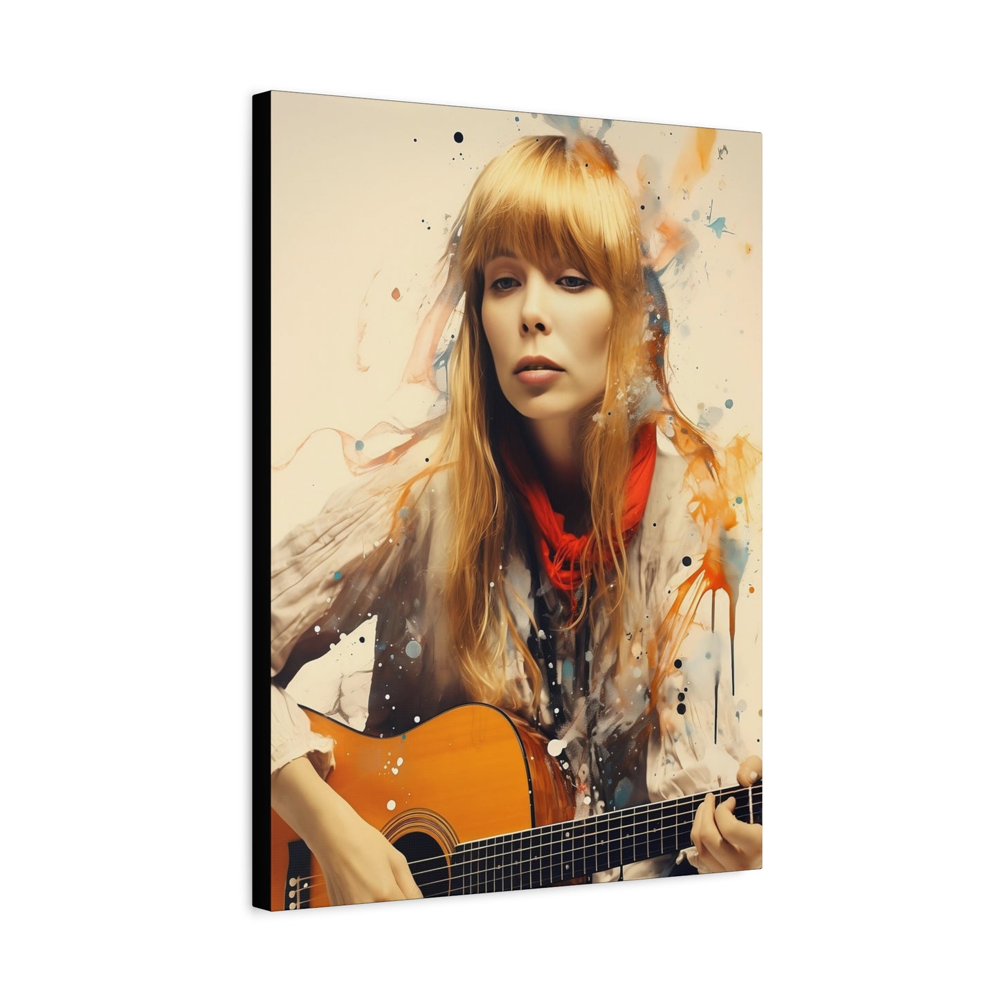 Joni Mitchell Stretched Canvas Print