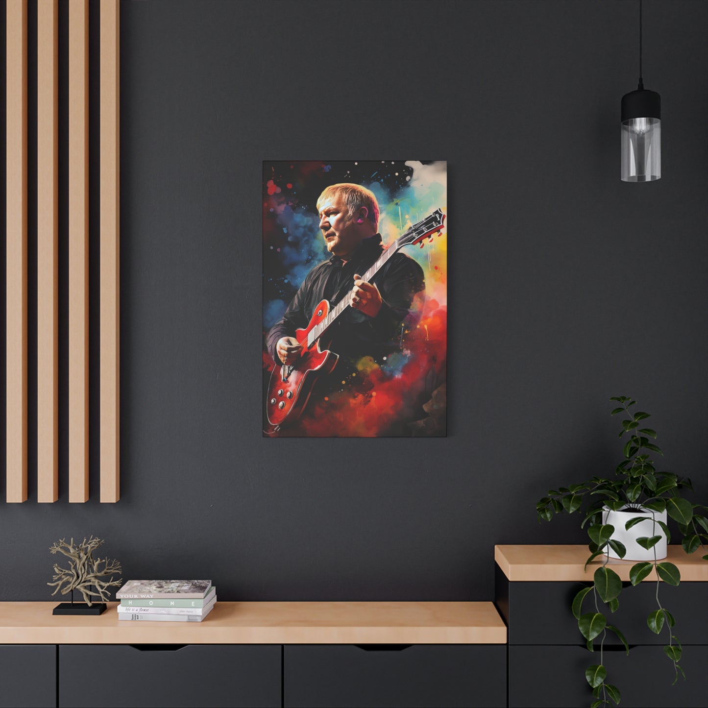 Alex Lifeson Stretched Canvas Print - RUSH