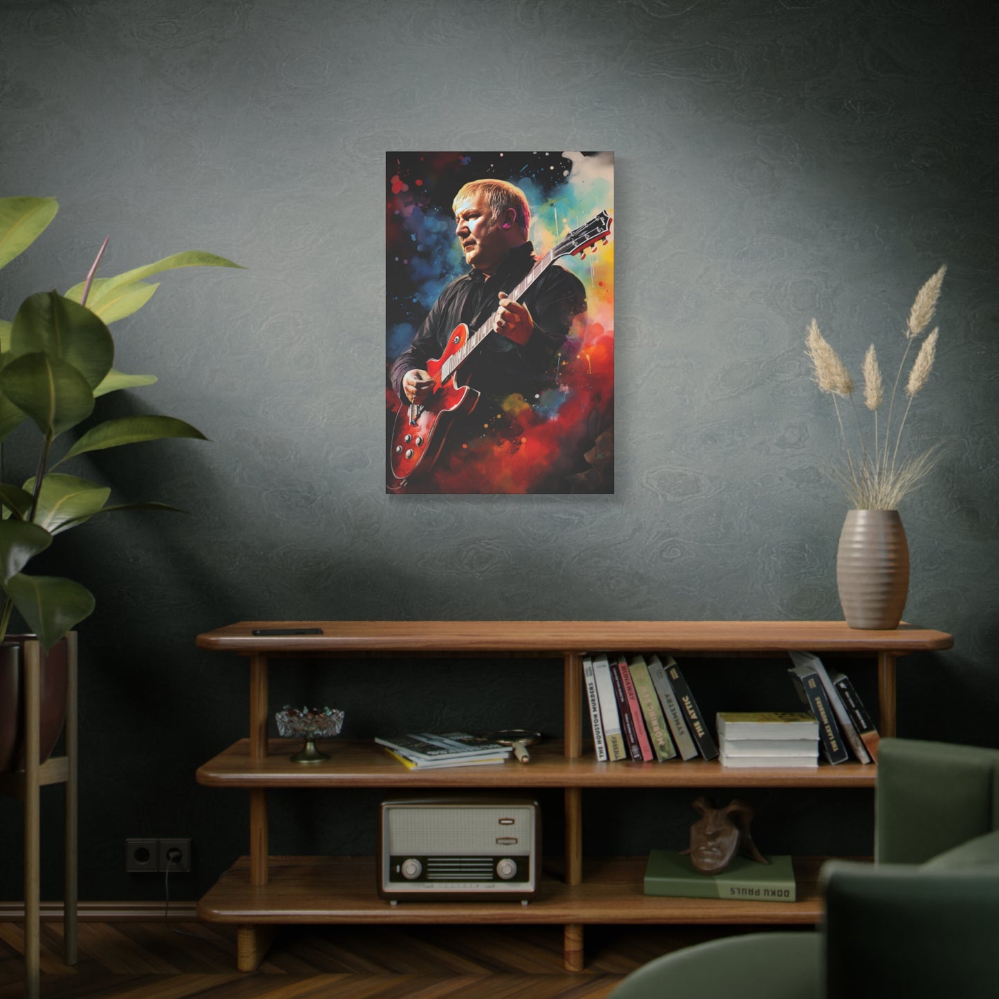 Alex Lifeson Stretched Canvas Print - RUSH