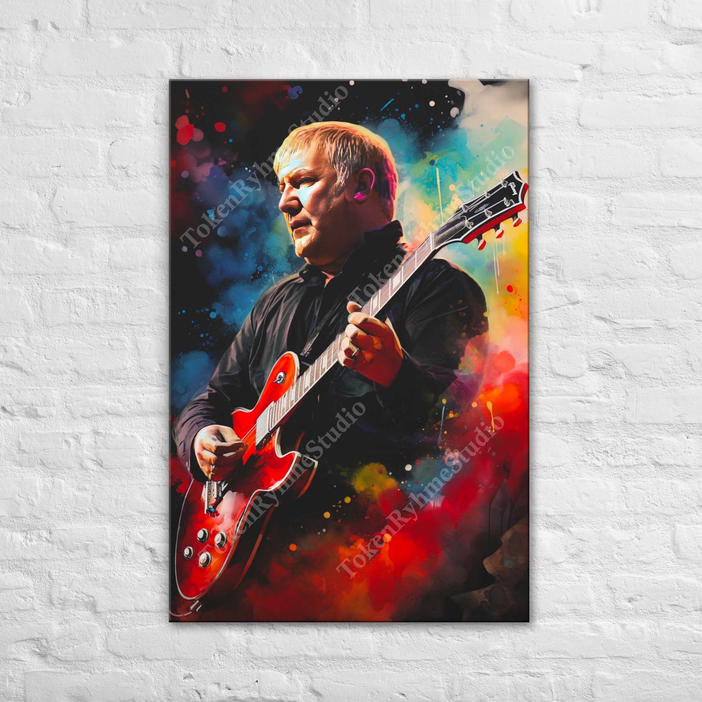 Alex Lifeson Stretched Canvas Print - RUSH