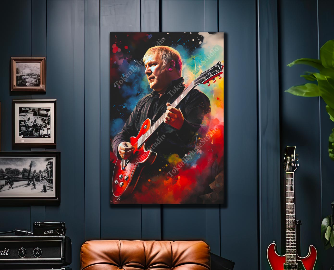 Alex Lifeson Stretched Canvas Print - RUSH