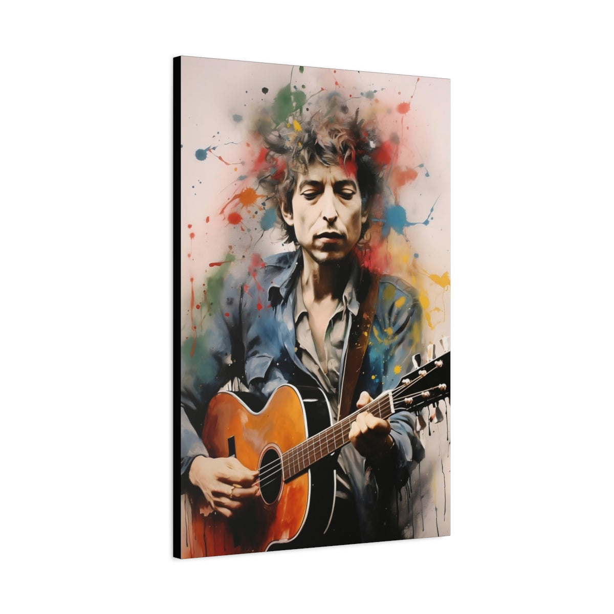 Bob Dylan Stretched Canvas Print