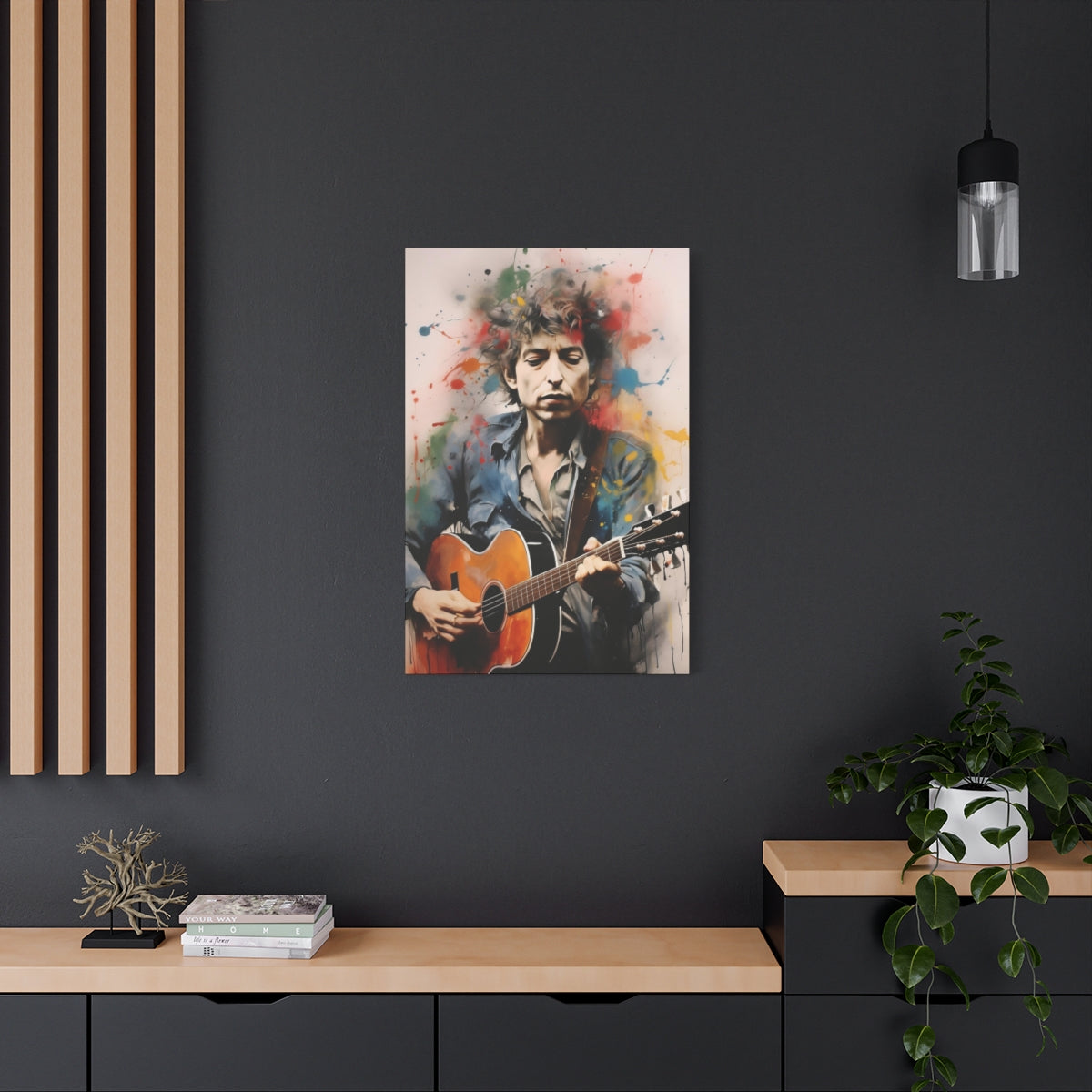 Bob Dylan Stretched Canvas Print