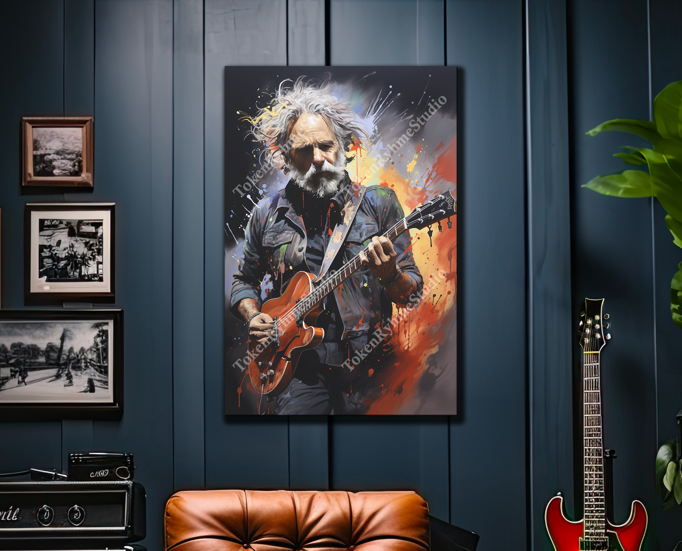 Bob Weir Stretched Canvas Print