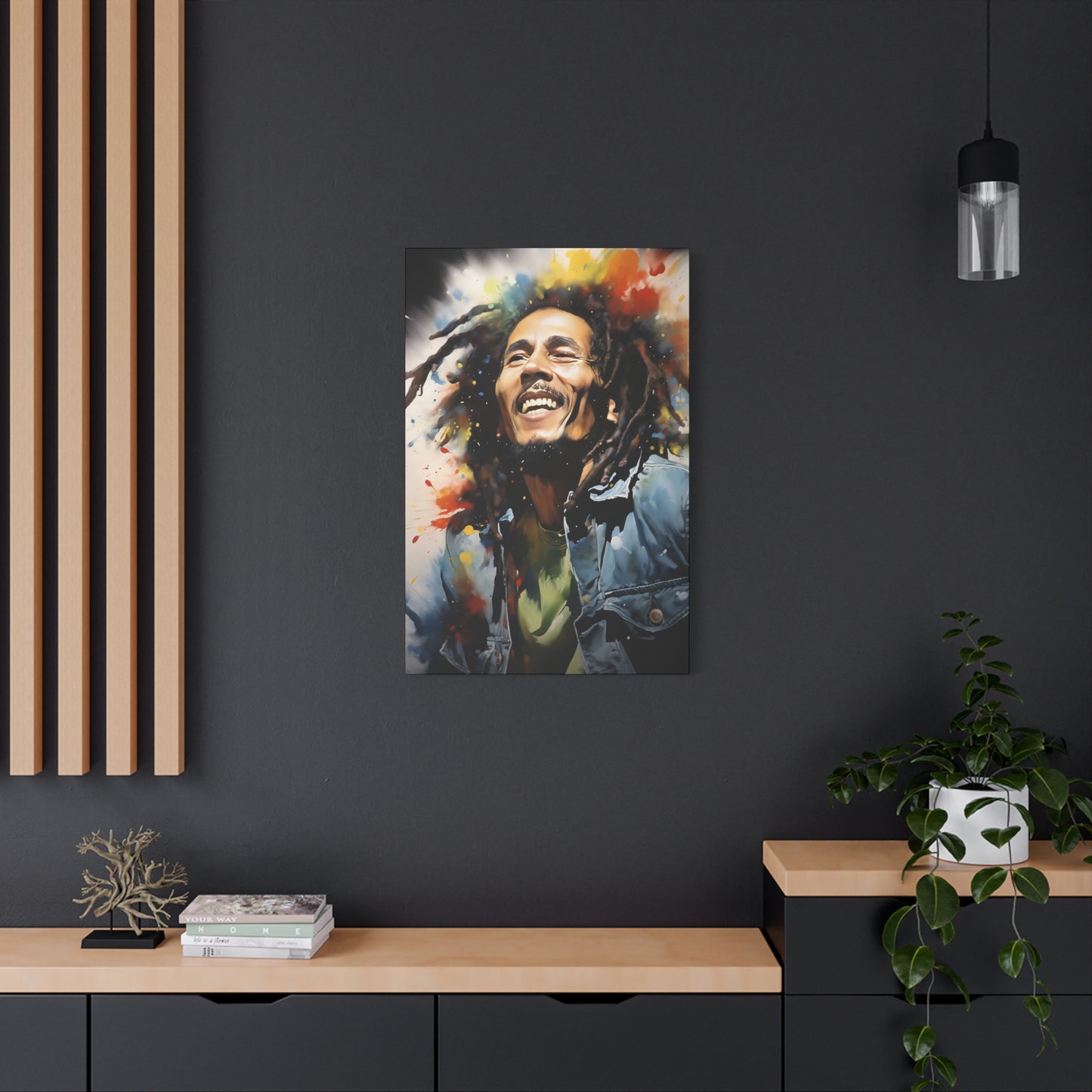 Bob Marley Stretched Canvas Print