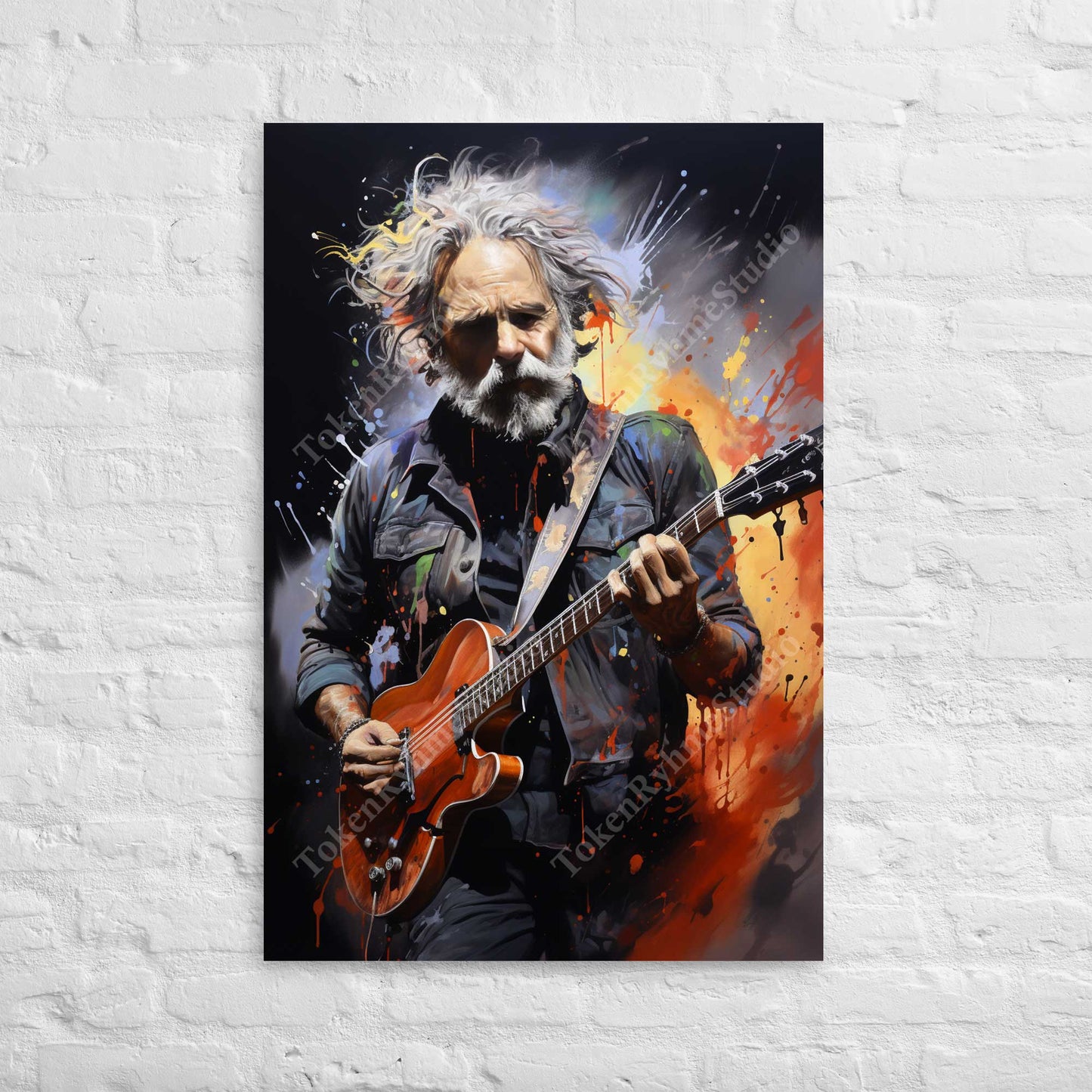 Bob Weir Stretched Canvas Print