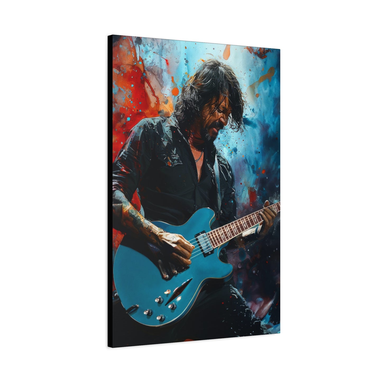 Dave Grohl Stretched Canvas Print - Foo Fighters