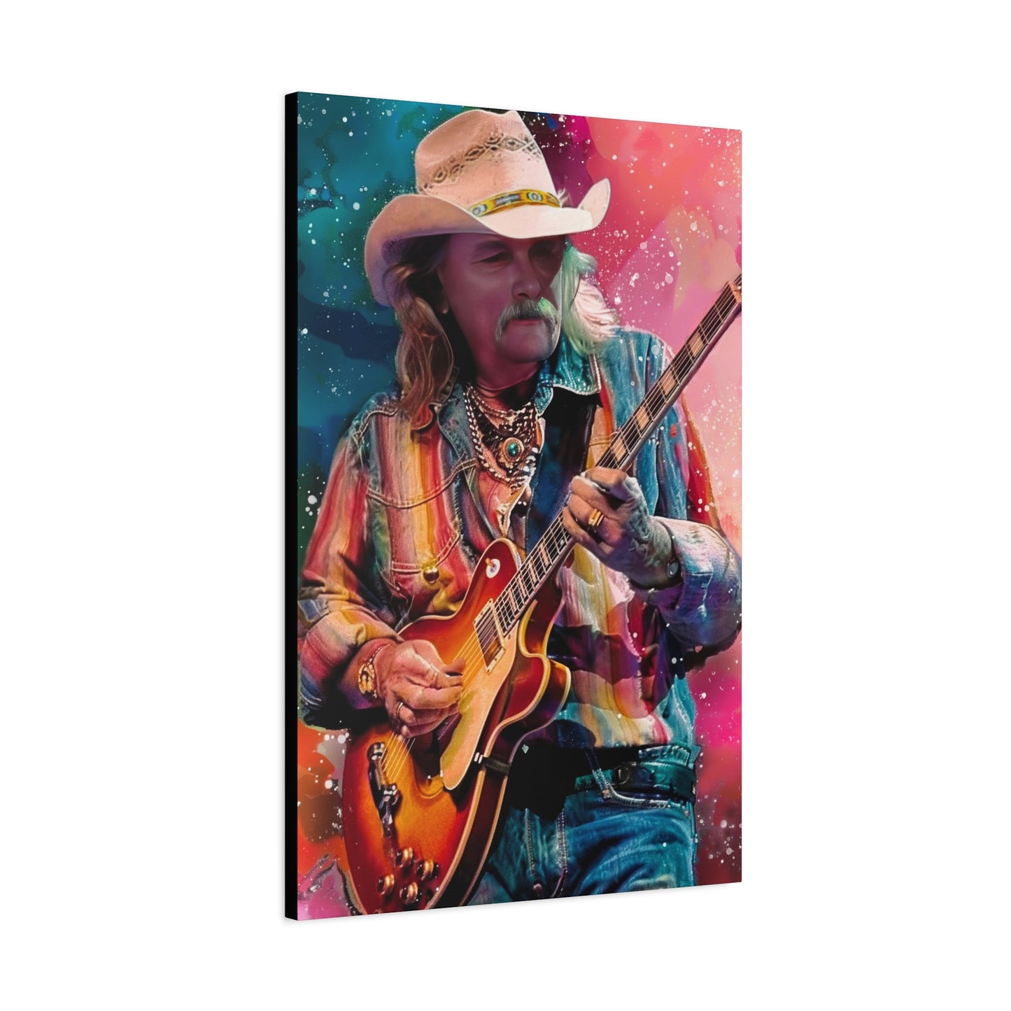 Dickey Betts Stretched Canvas Print