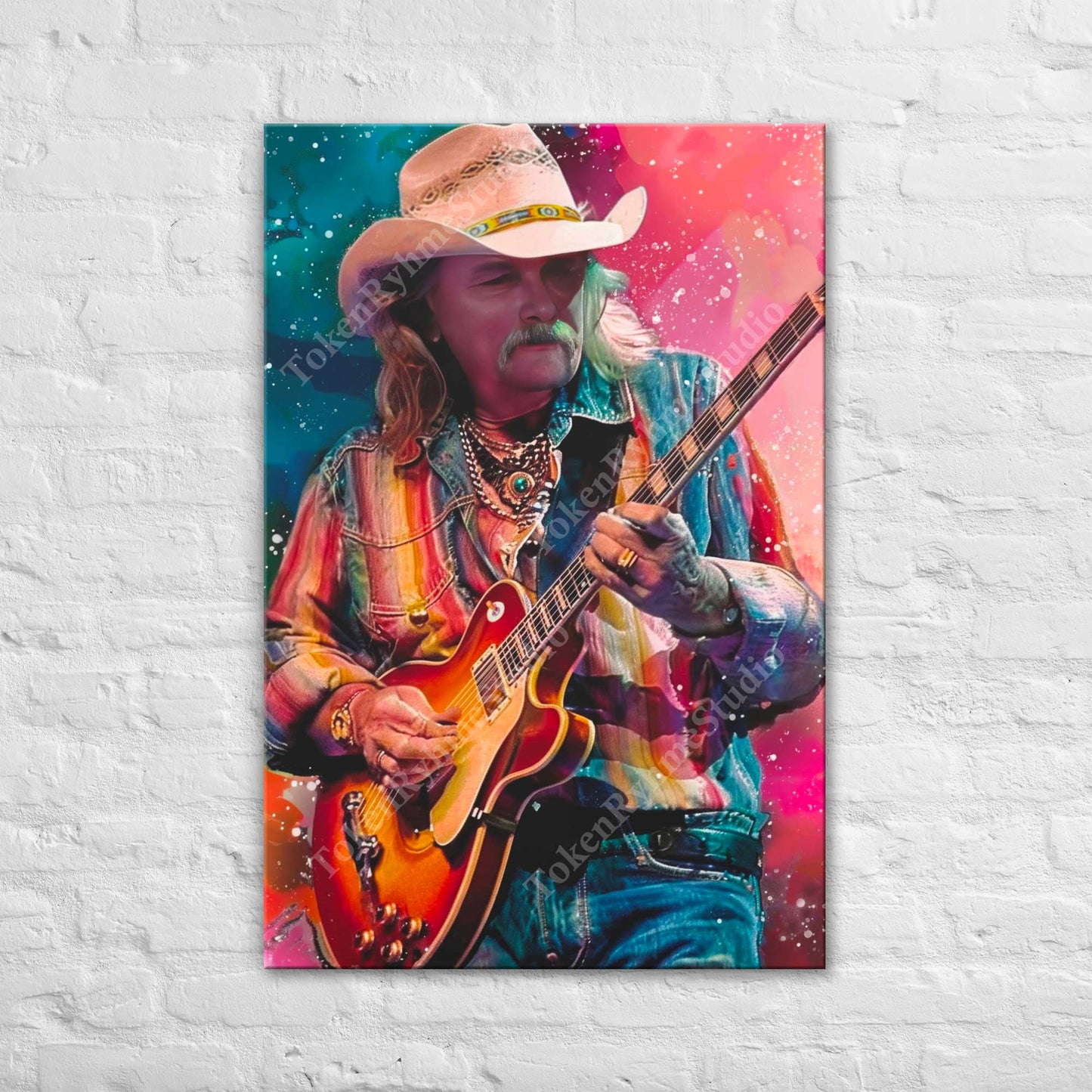 Dickey Betts Stretched Canvas Print