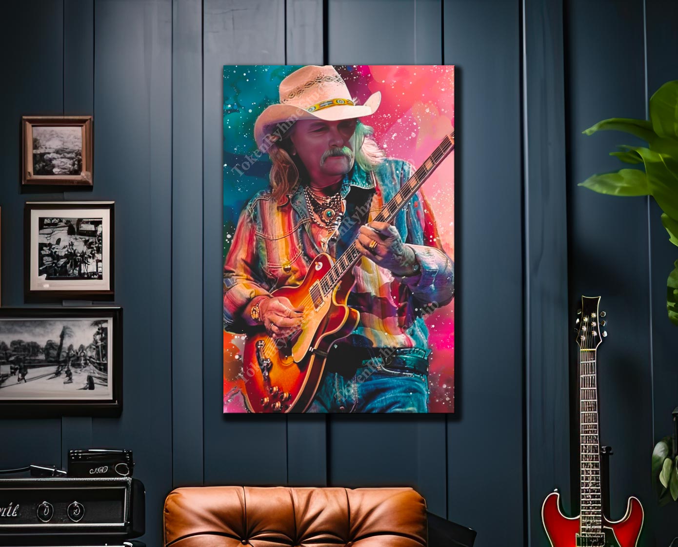 Dickey Betts Stretched Canvas Print