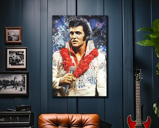 Elvis Presley Stretched Canvas Print