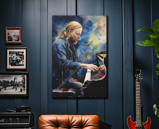 Gregg Allman Stretched Canvas Print