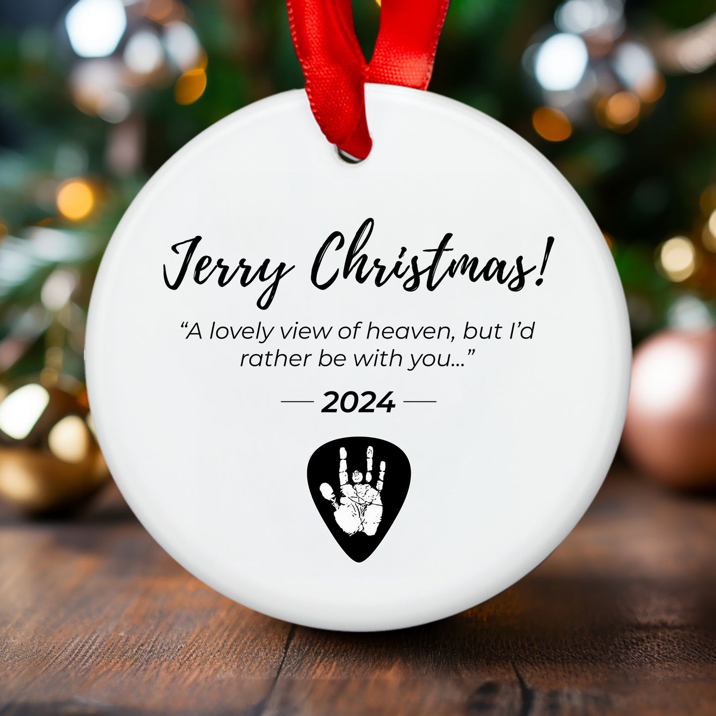 Jerry Garcia Christmas Ornament - Jerry Christmas!