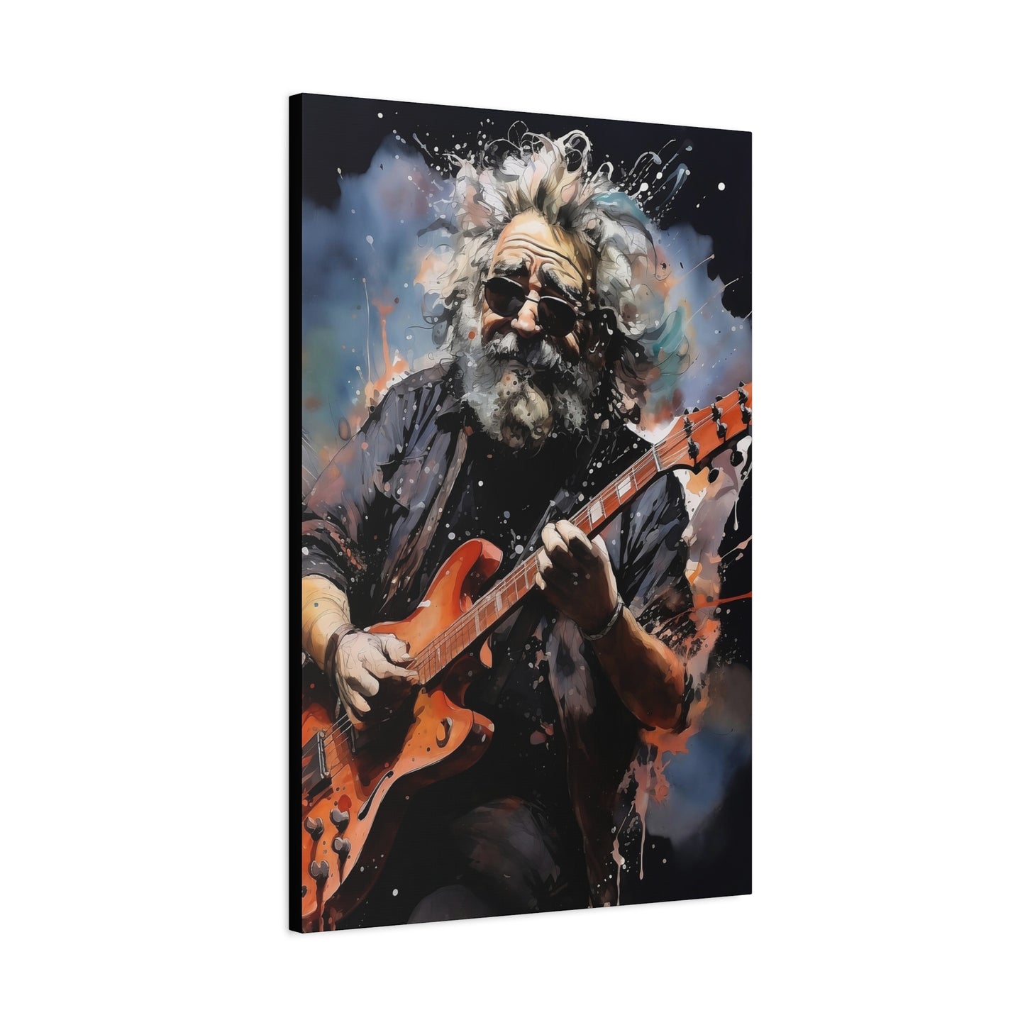 Jerry Garcia Stretched Canvas Print