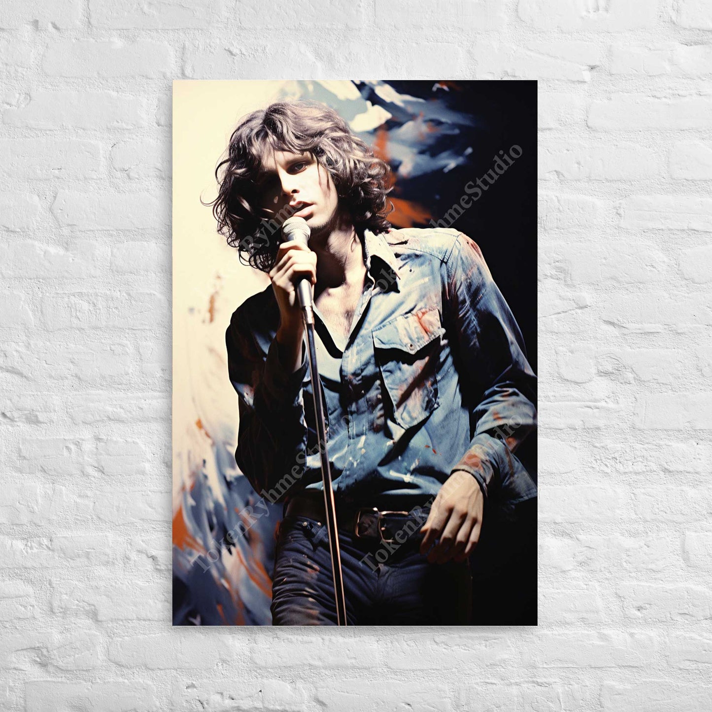 Jim Morrison Stretched Canvas Print