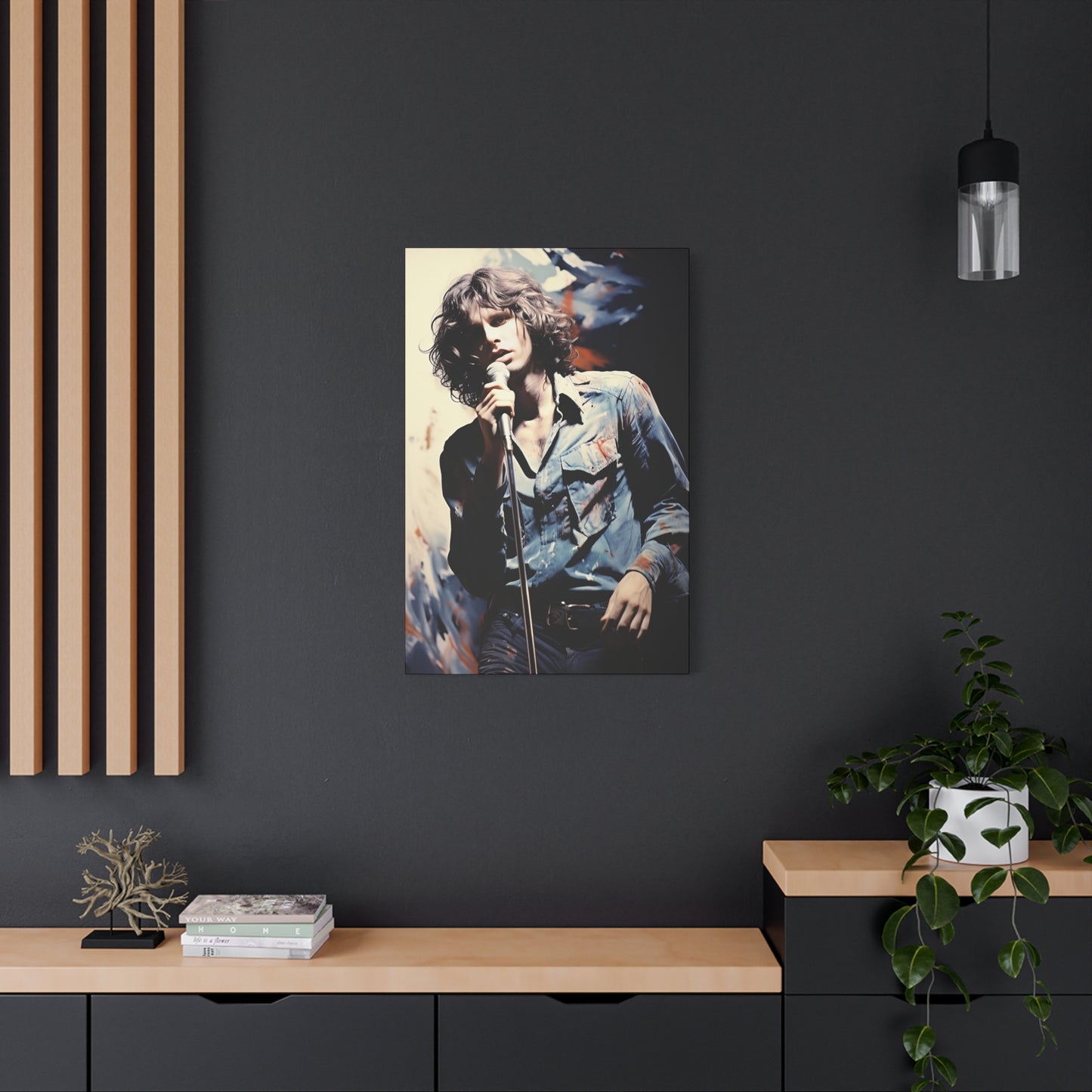 Jim Morrison Stretched Canvas Print