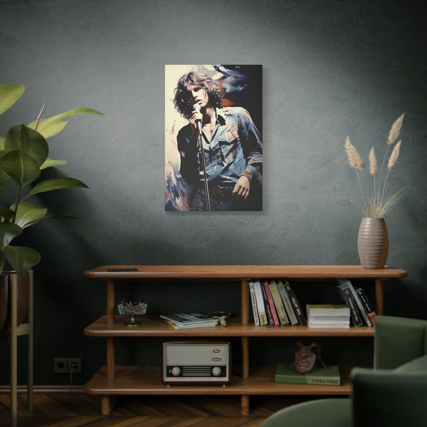 Jim Morrison Stretched Canvas Print