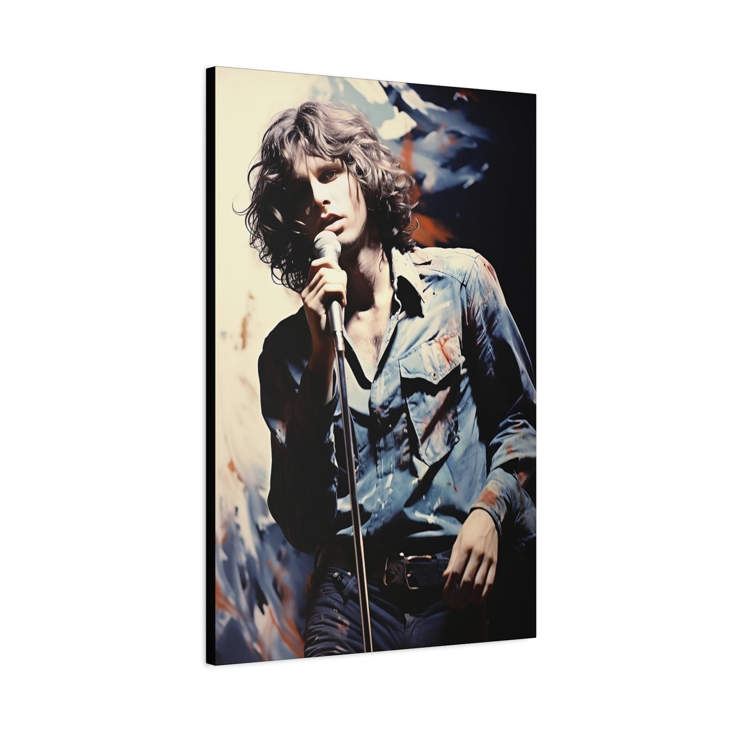 Jim Morrison Stretched Canvas Print