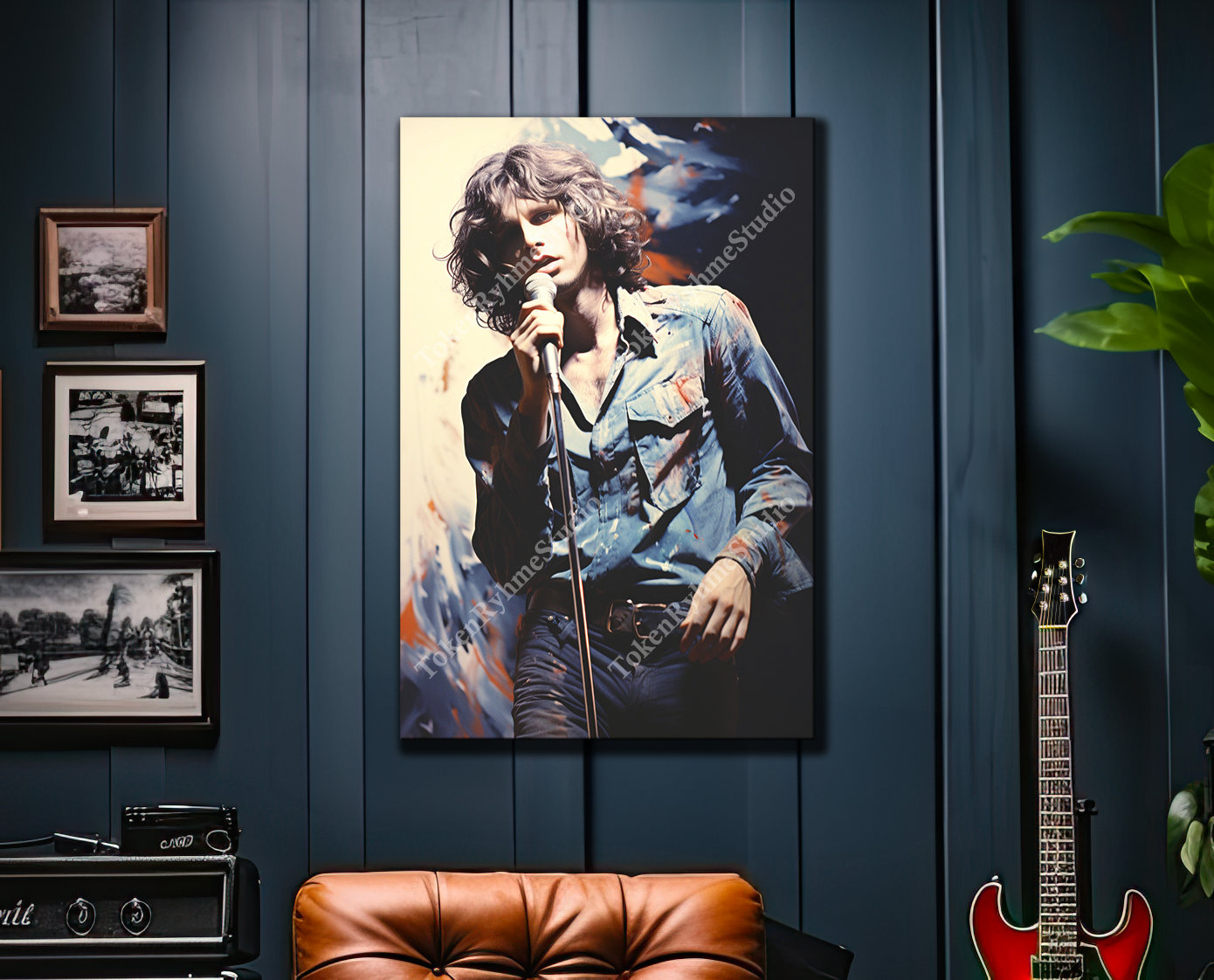 Jim Morrison Stretched Canvas Print