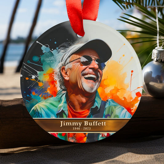 Jimmy Buffett 2023 Christmas Ornament