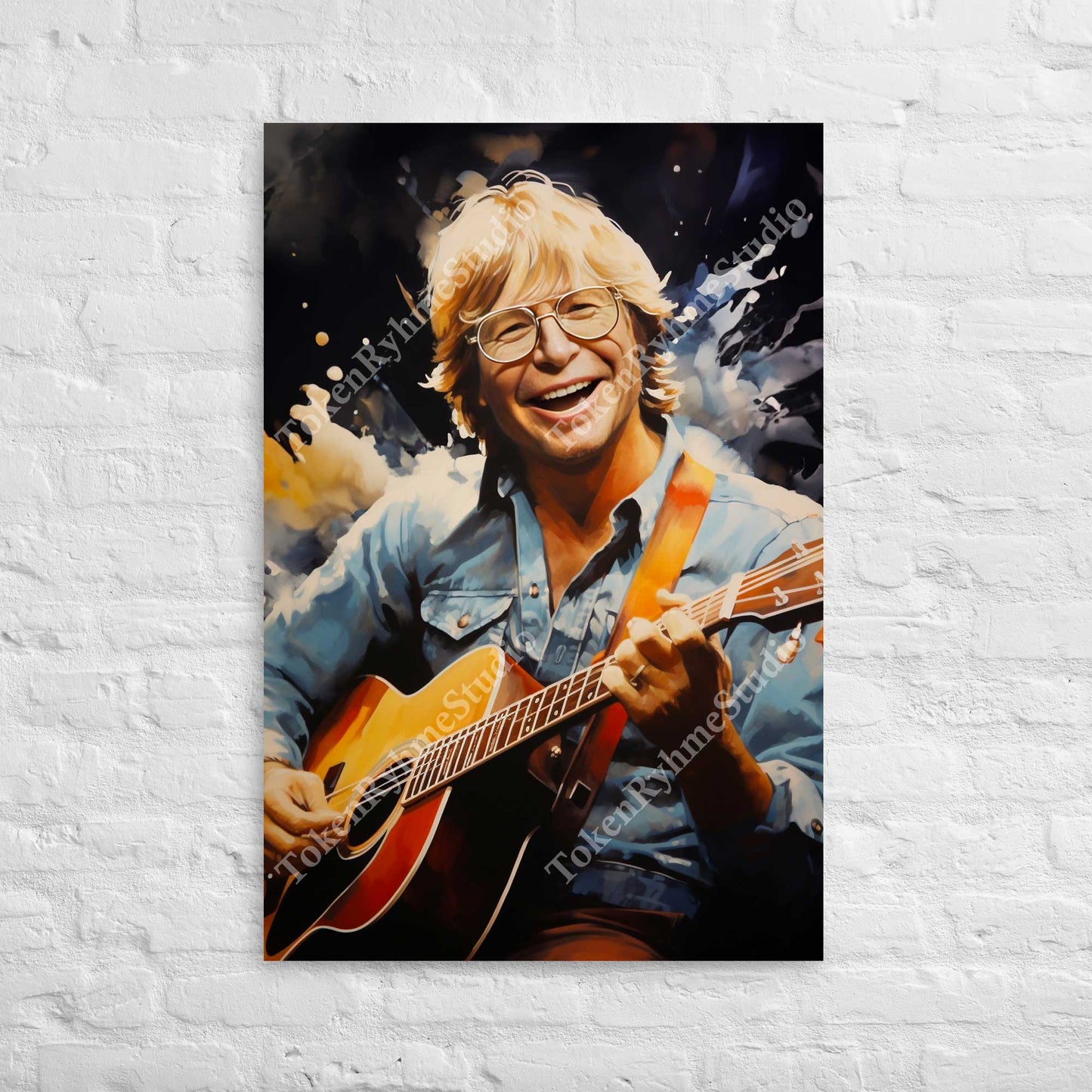 John Denver Stretched Canvas Print