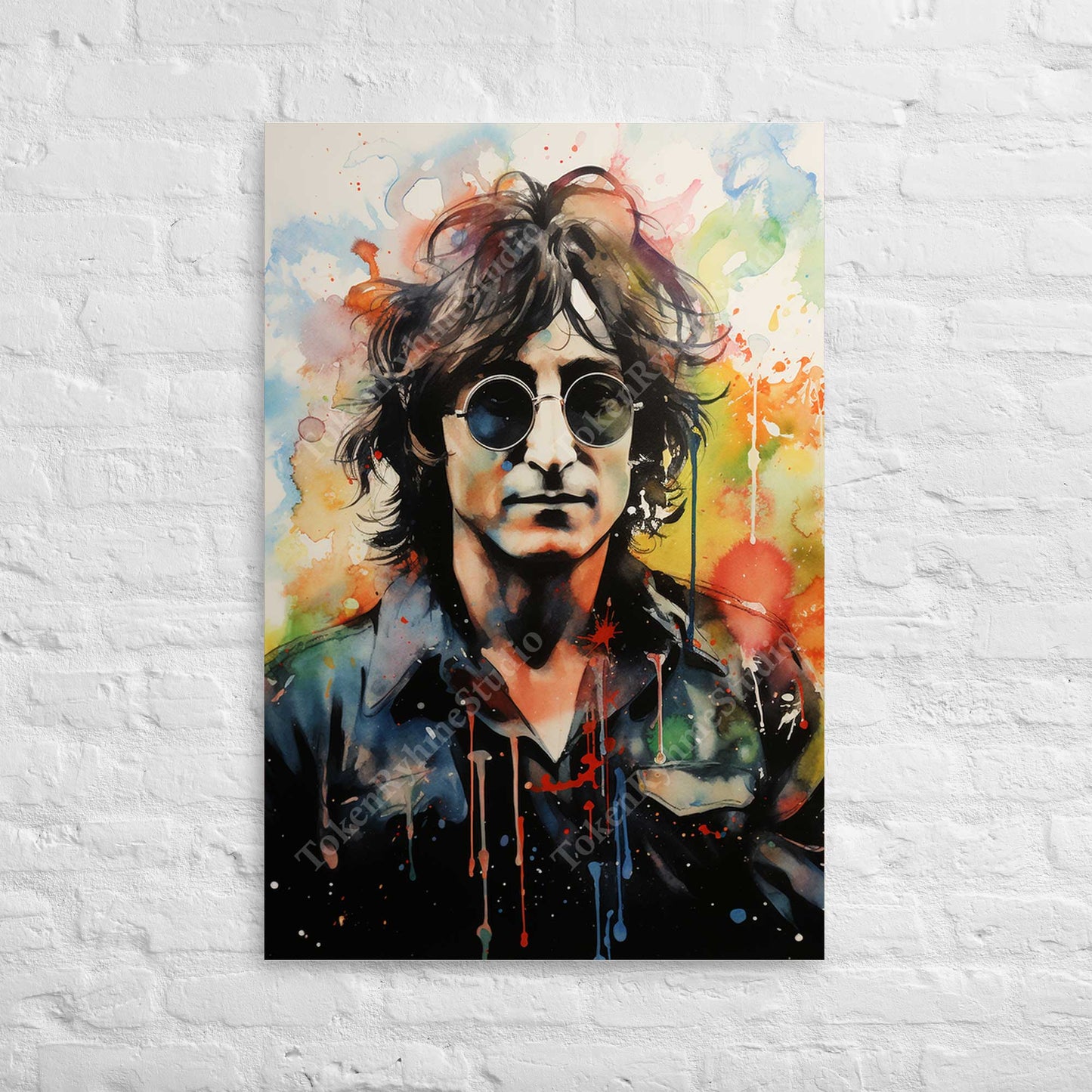 John Lennon Stretched Canvas Print