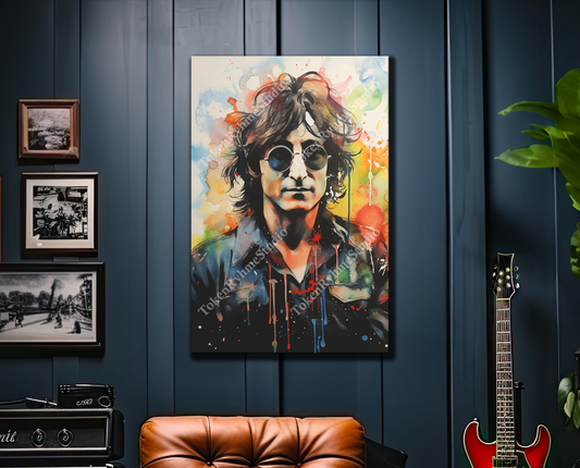 John Lennon Stretched Canvas Print