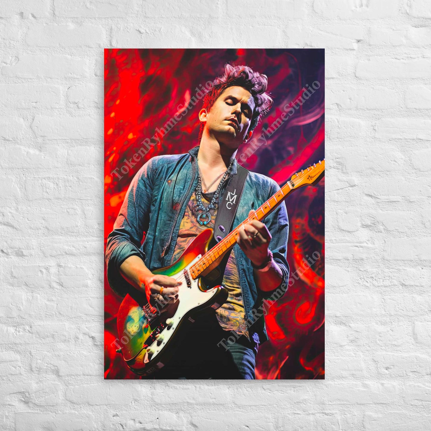 John Mayer Stretched Canvas Print