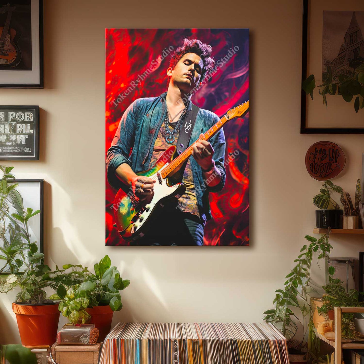 John Mayer Stretched Canvas Print