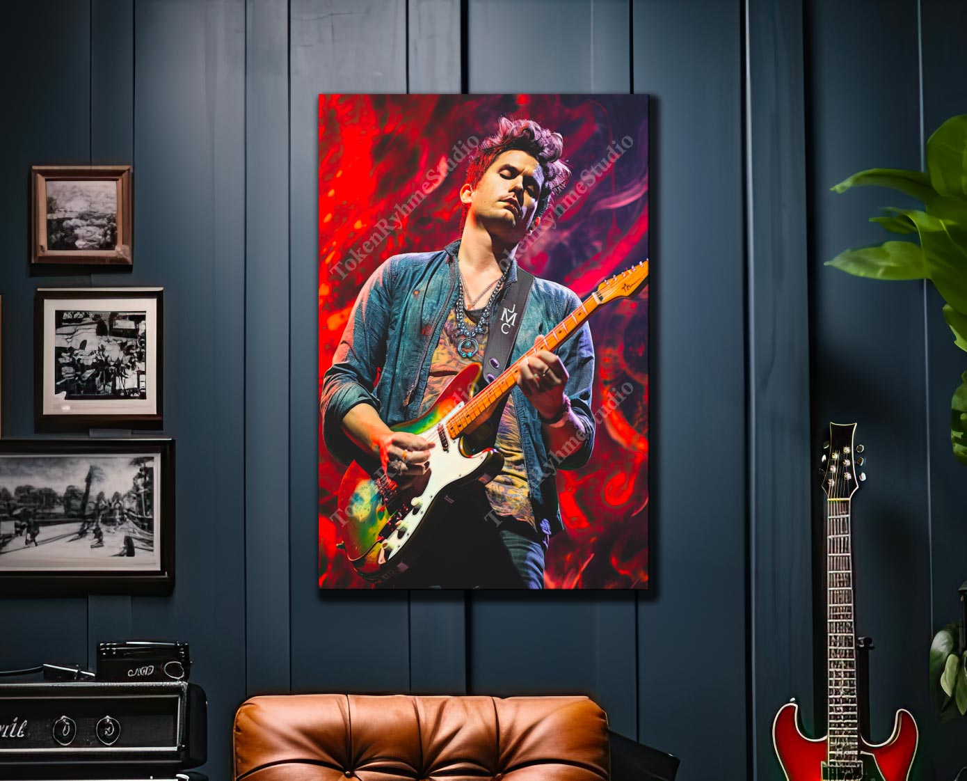 John Mayer Stretched Canvas Print