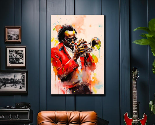 Miles Davis Stretched Canvas Print