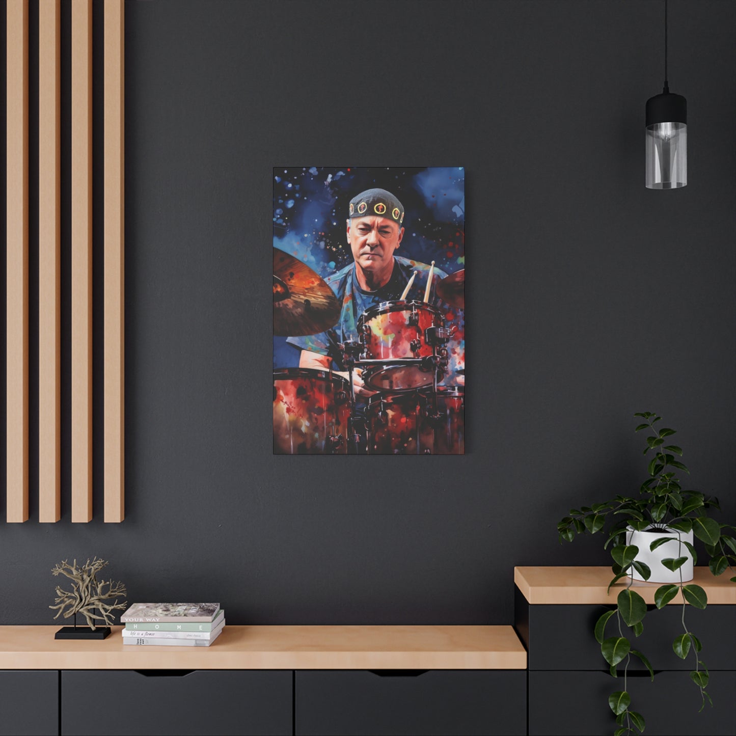 Neil Peart Stretched Canvas Print - RUSH