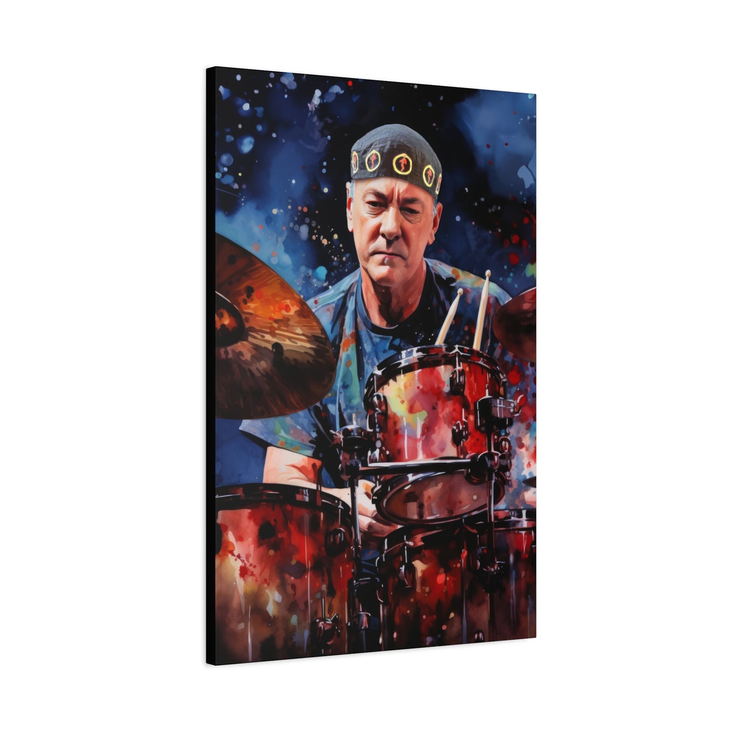 Neil Peart Stretched Canvas Print - RUSH