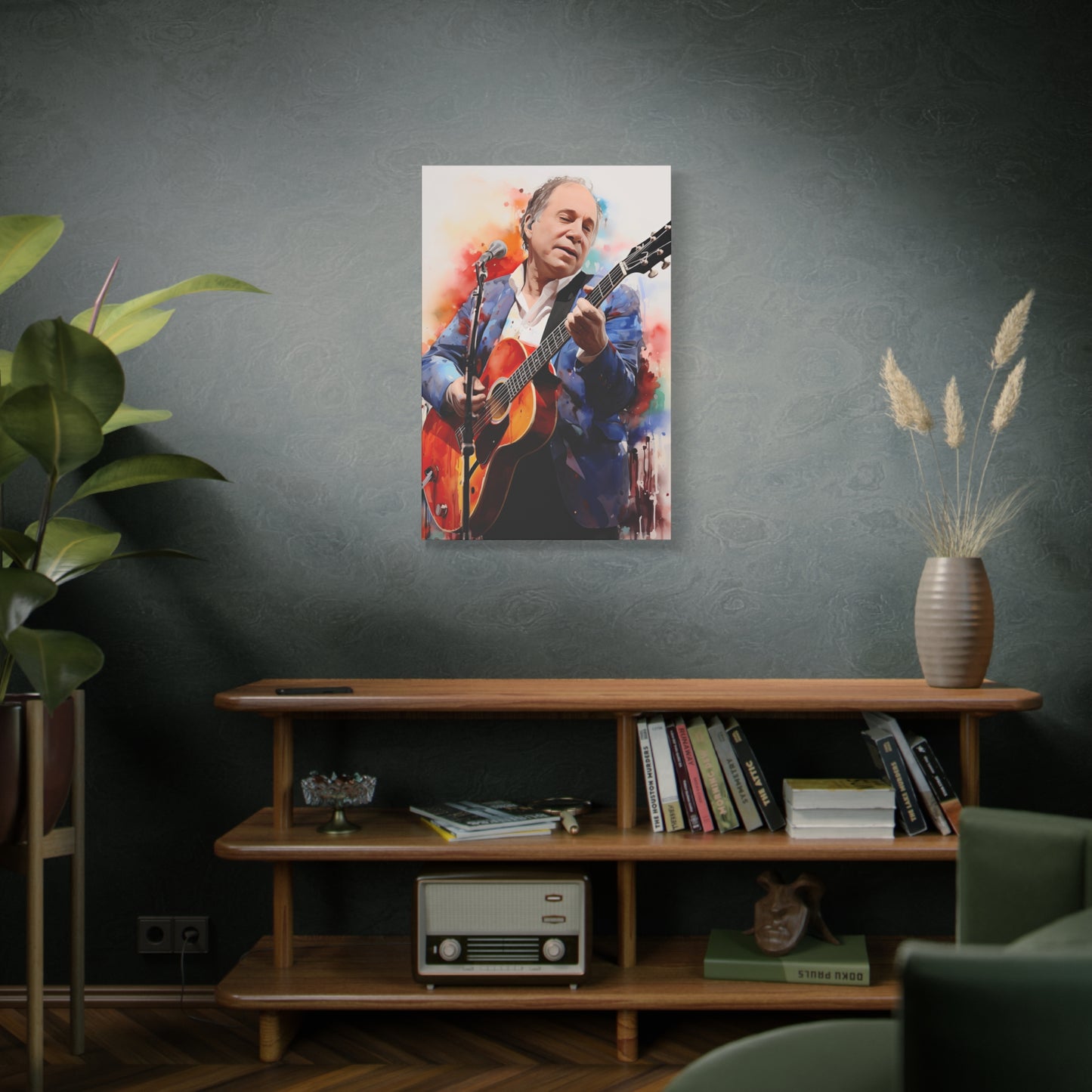 Paul Simon Stretched Canvas Print