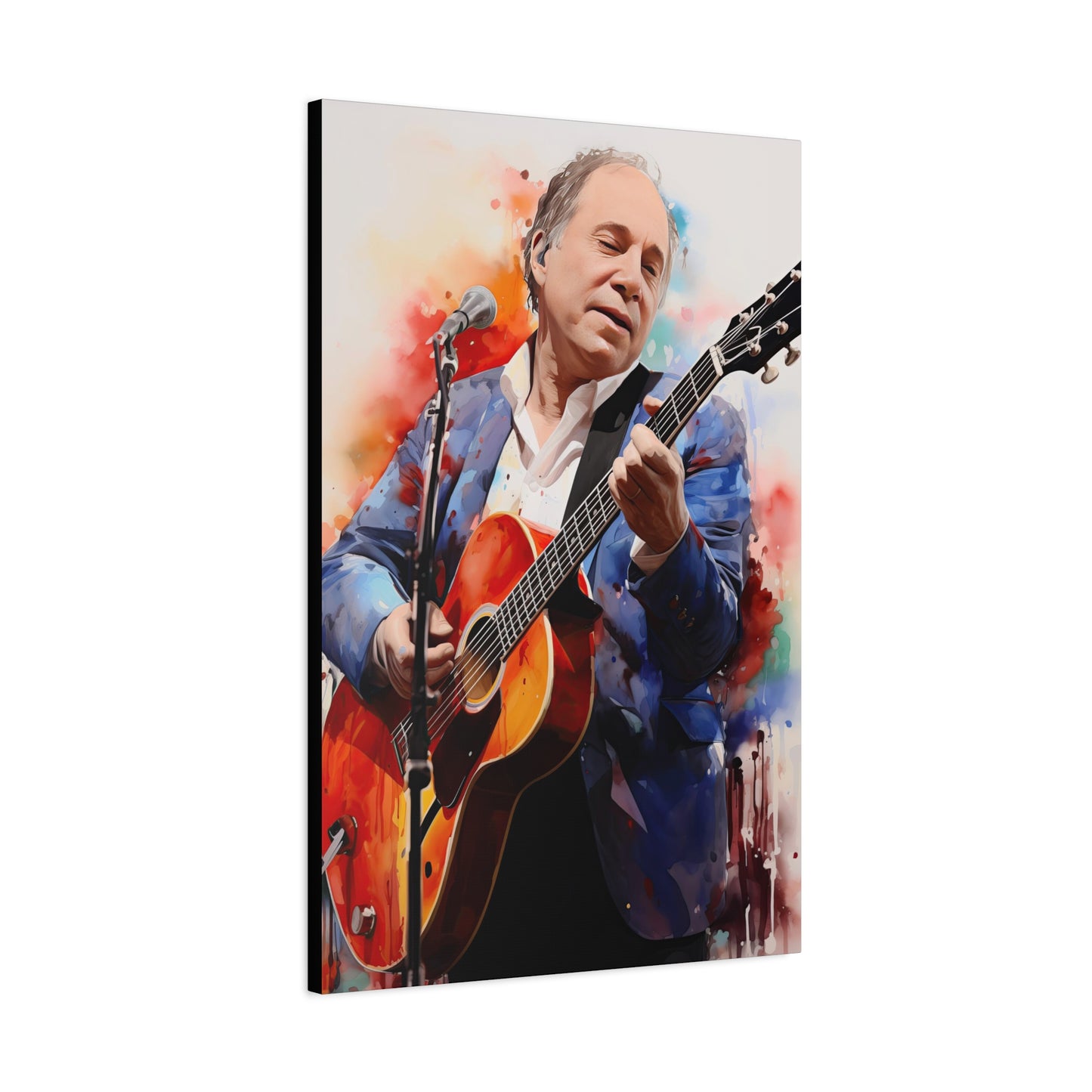 Paul Simon Stretched Canvas Print