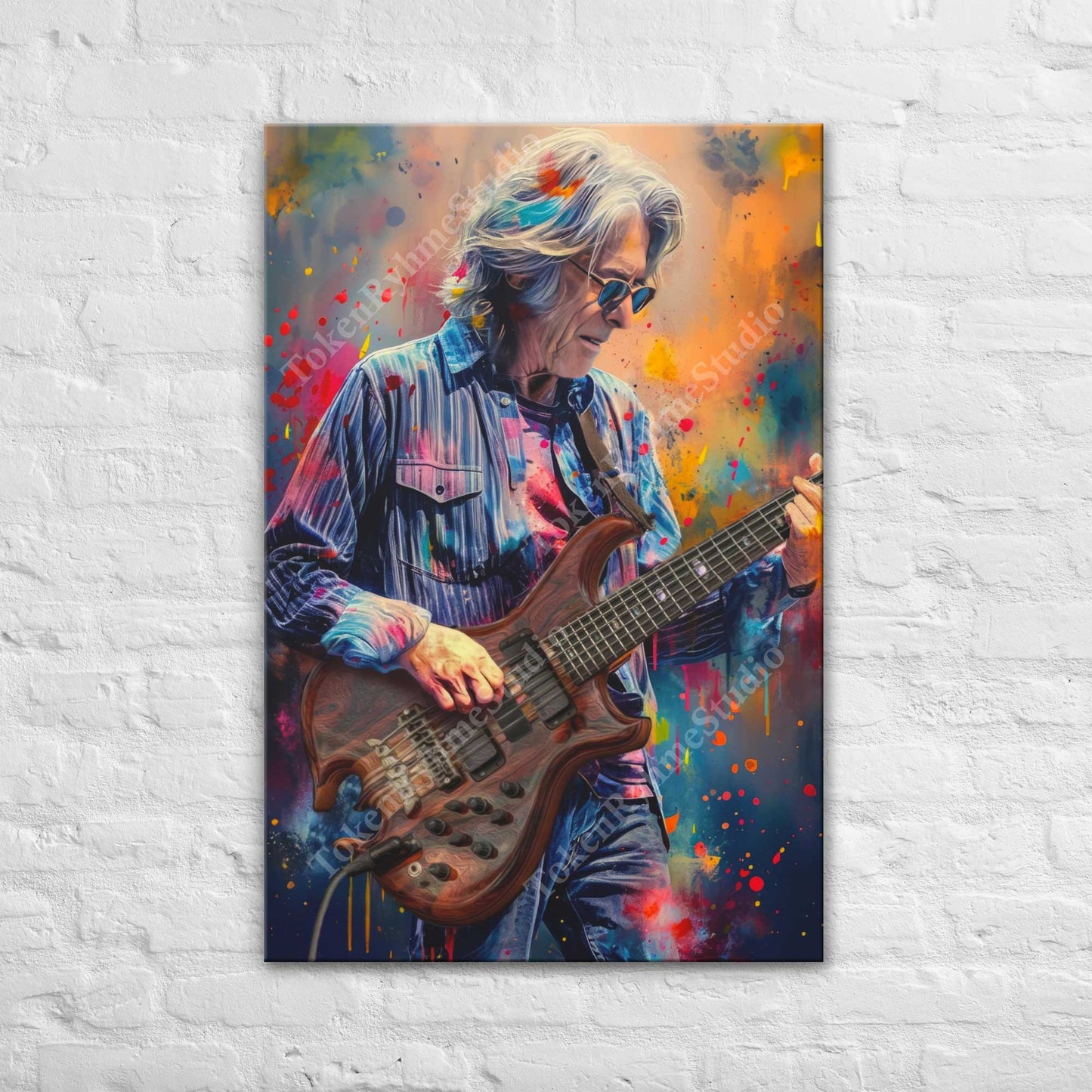 Phil Lesh Stretched Canvas Print - Grateful Dead