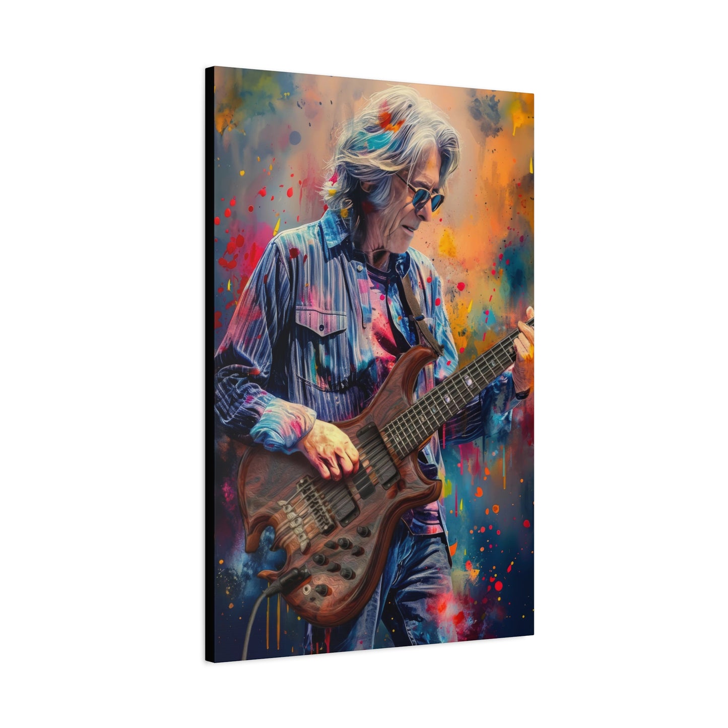 Phil Lesh Stretched Canvas Print - Grateful Dead