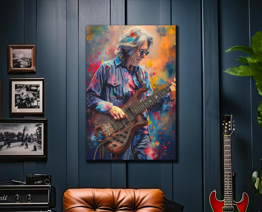 Phil Lesh Stretched Canvas Print - Grateful Dead