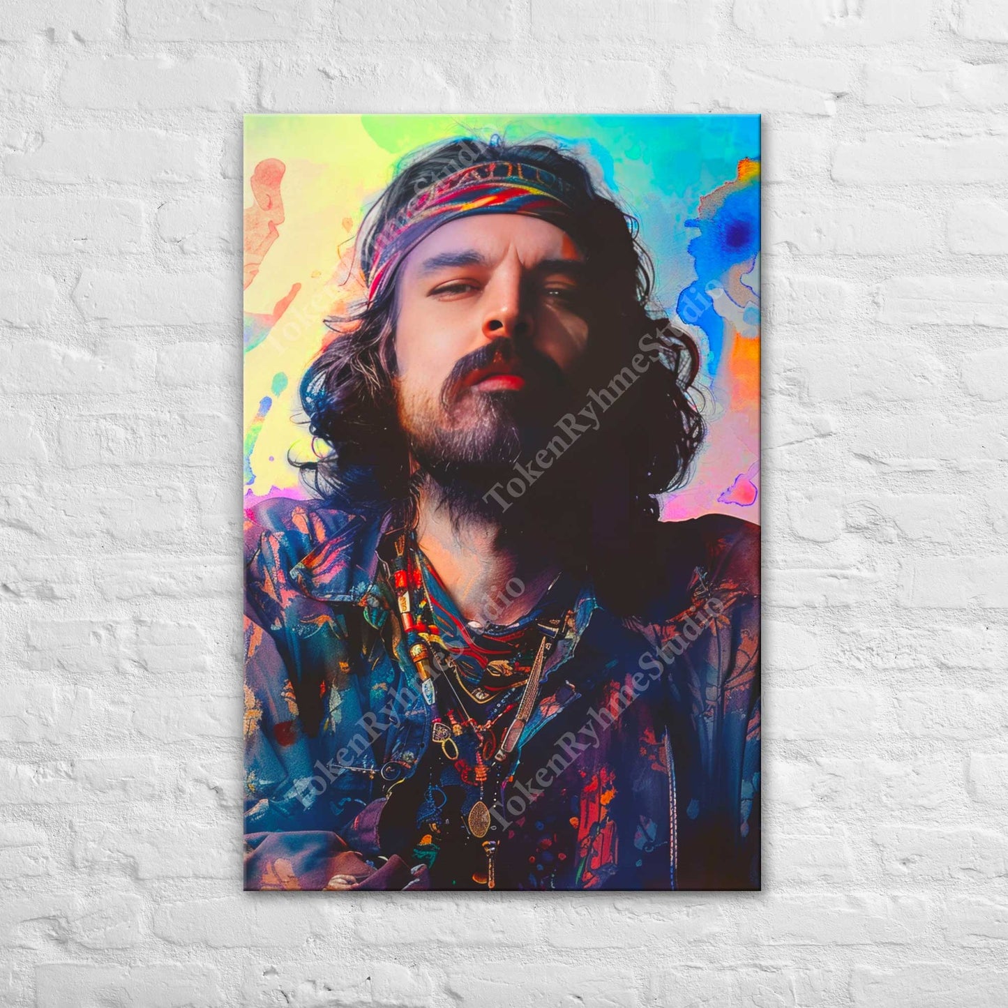 Pigpen Stretched Canvas Print - Grateful Dead