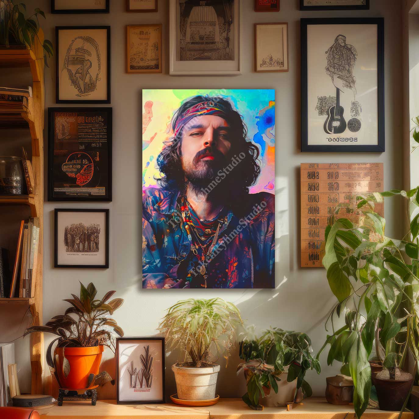 Pigpen Stretched Canvas Print - Grateful Dead