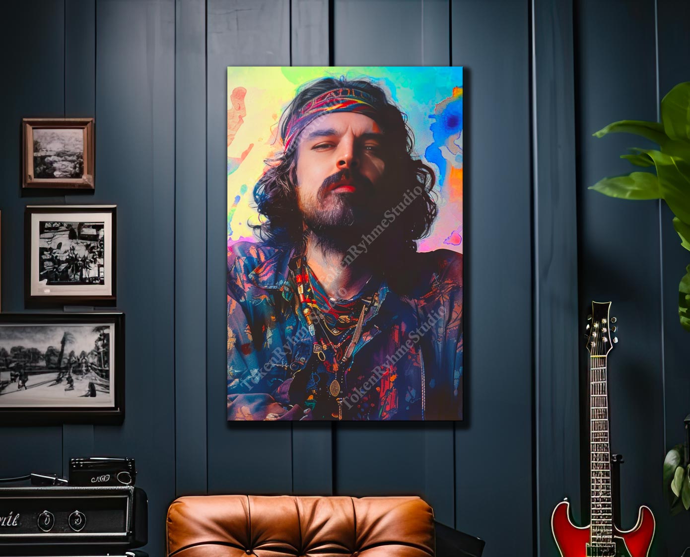 Pigpen Stretched Canvas Print - Grateful Dead