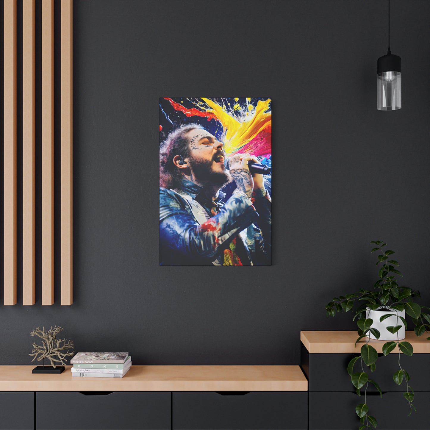 Post Malone Stretched Canvas Print