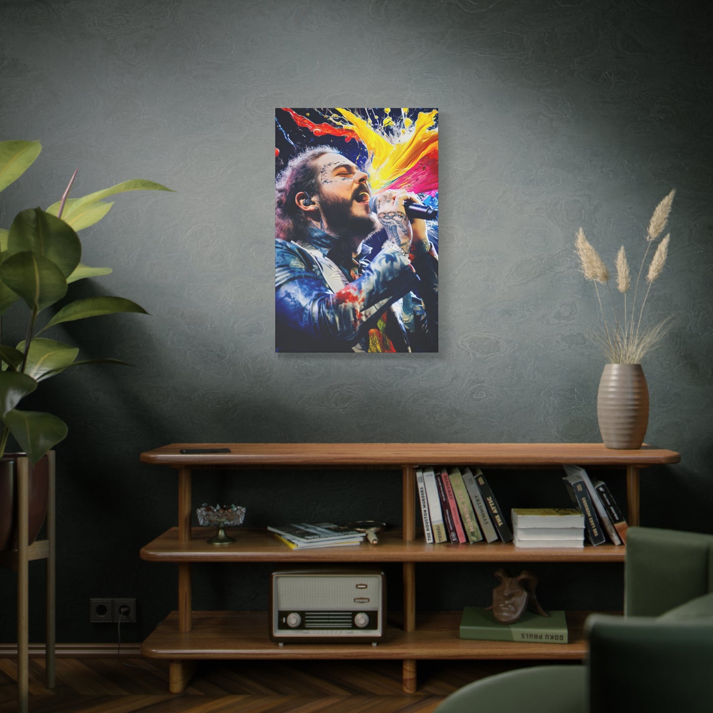 Post Malone Stretched Canvas Print