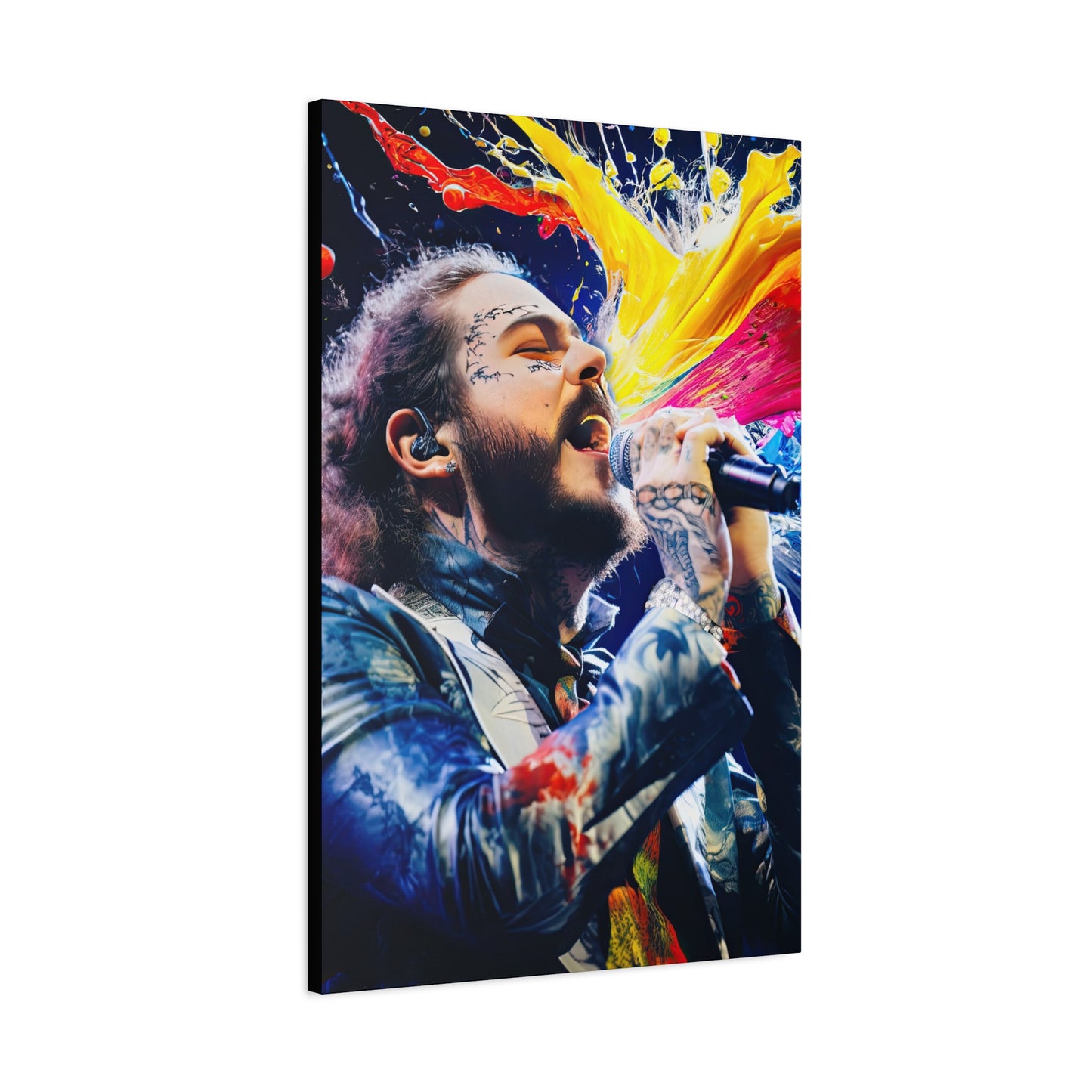 Post Malone Stretched Canvas Print