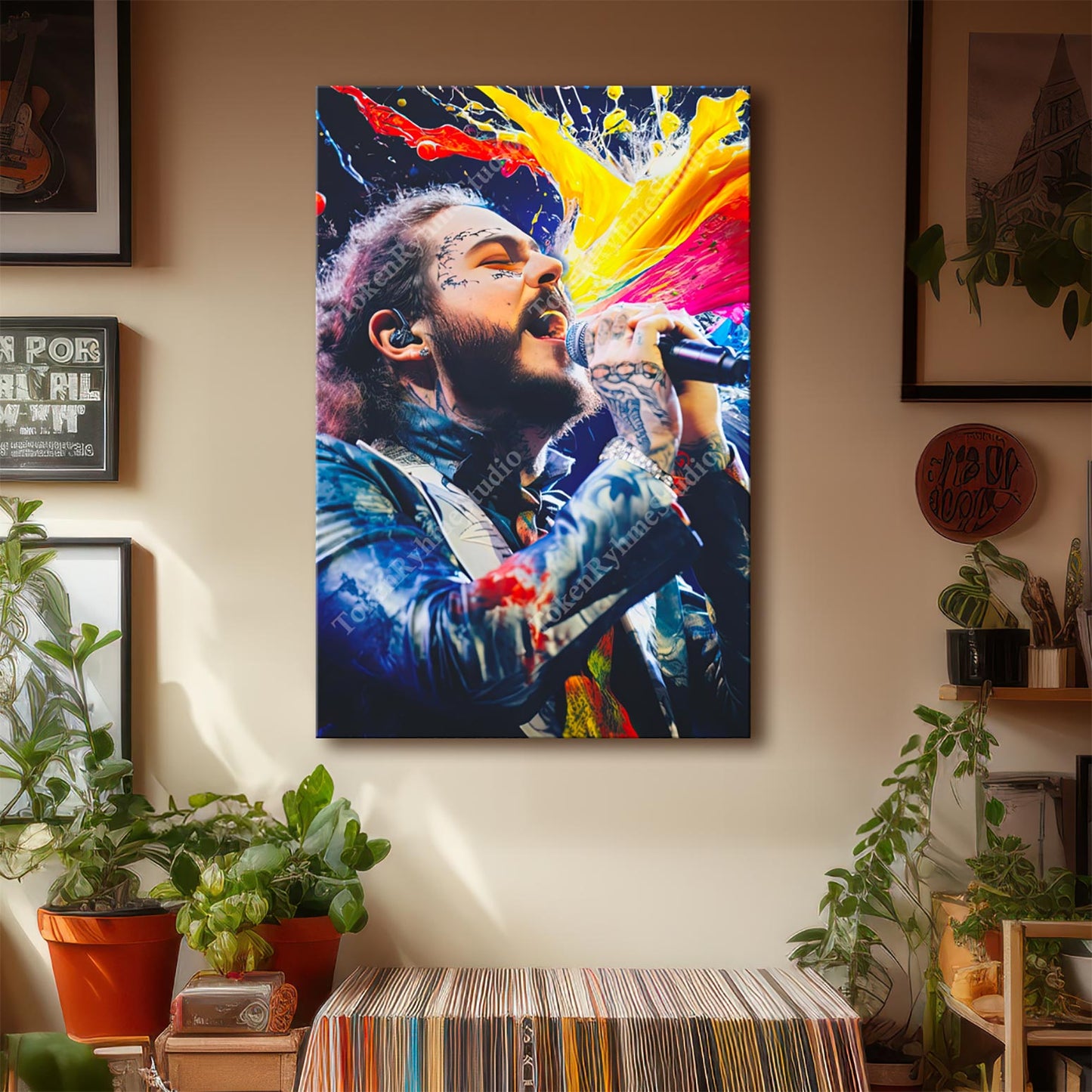 Post Malone Stretched Canvas Print