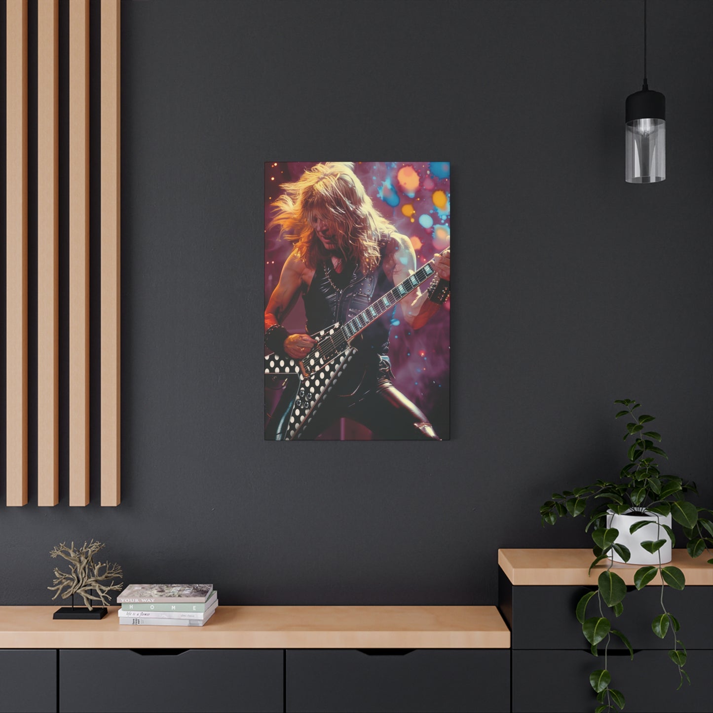 Randy Rhoads Stretched Canvas Print - Ozzy Osbourne