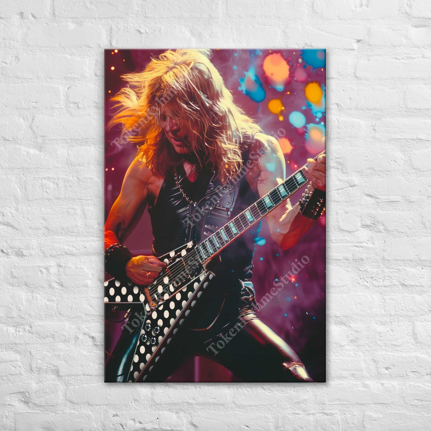 Randy Rhoads Stretched Canvas Print - Ozzy Osbourne